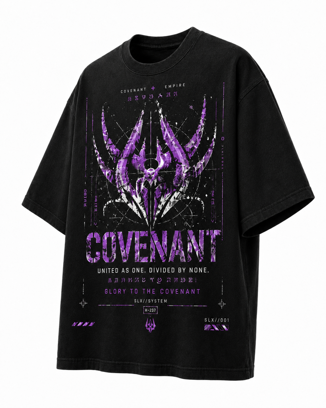 PLAYERA OVERSIZED - HALO - COVENANT - THE HUNTER