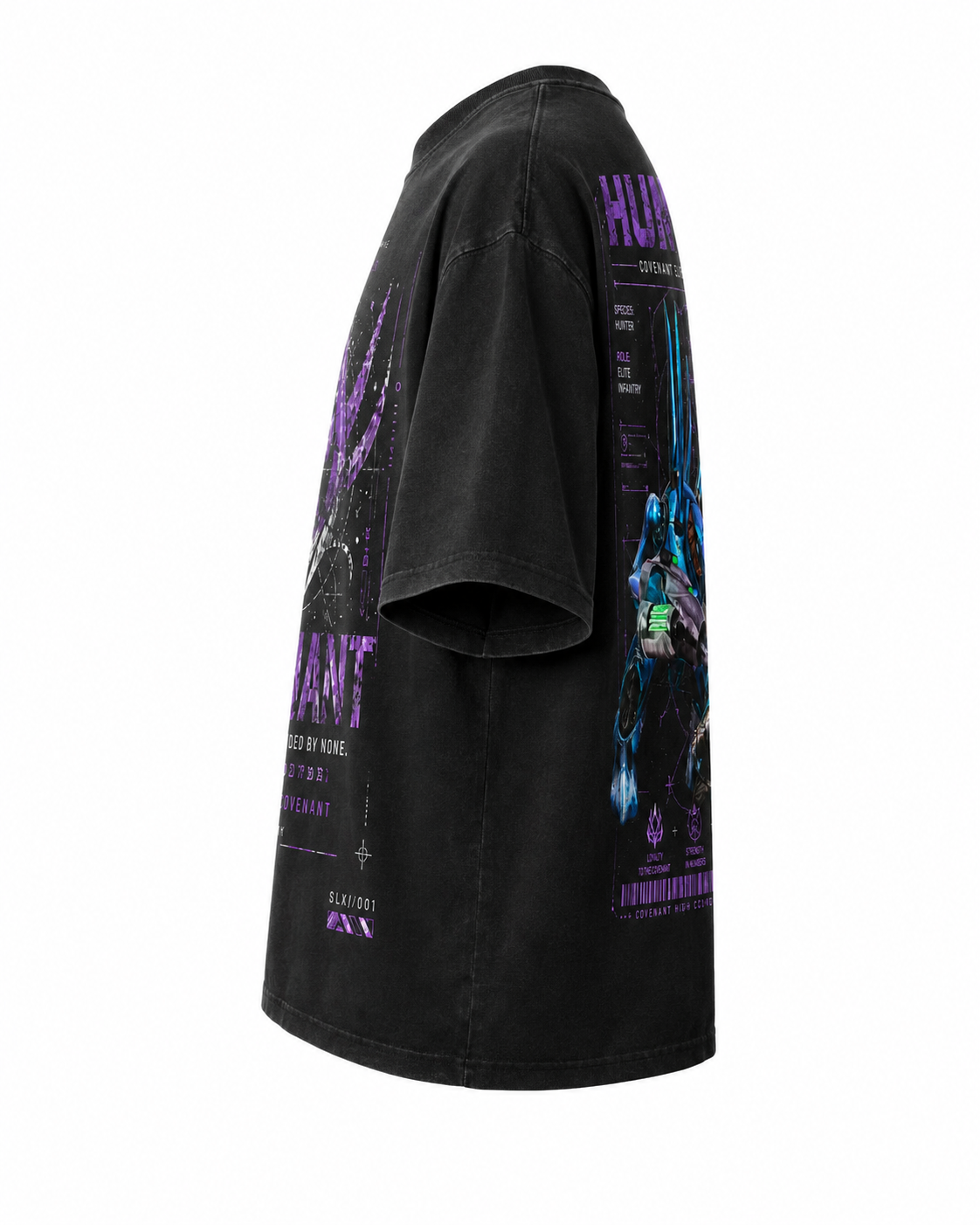 PLAYERA OVERSIZED - HALO - COVENANT - HUNTER