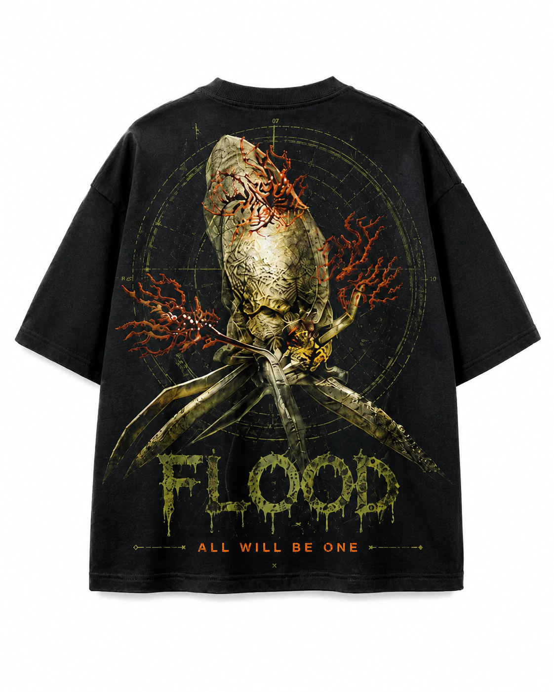 PLAYERA OVERSIZED - HALO - FLOOD - SPORE FLOOD
