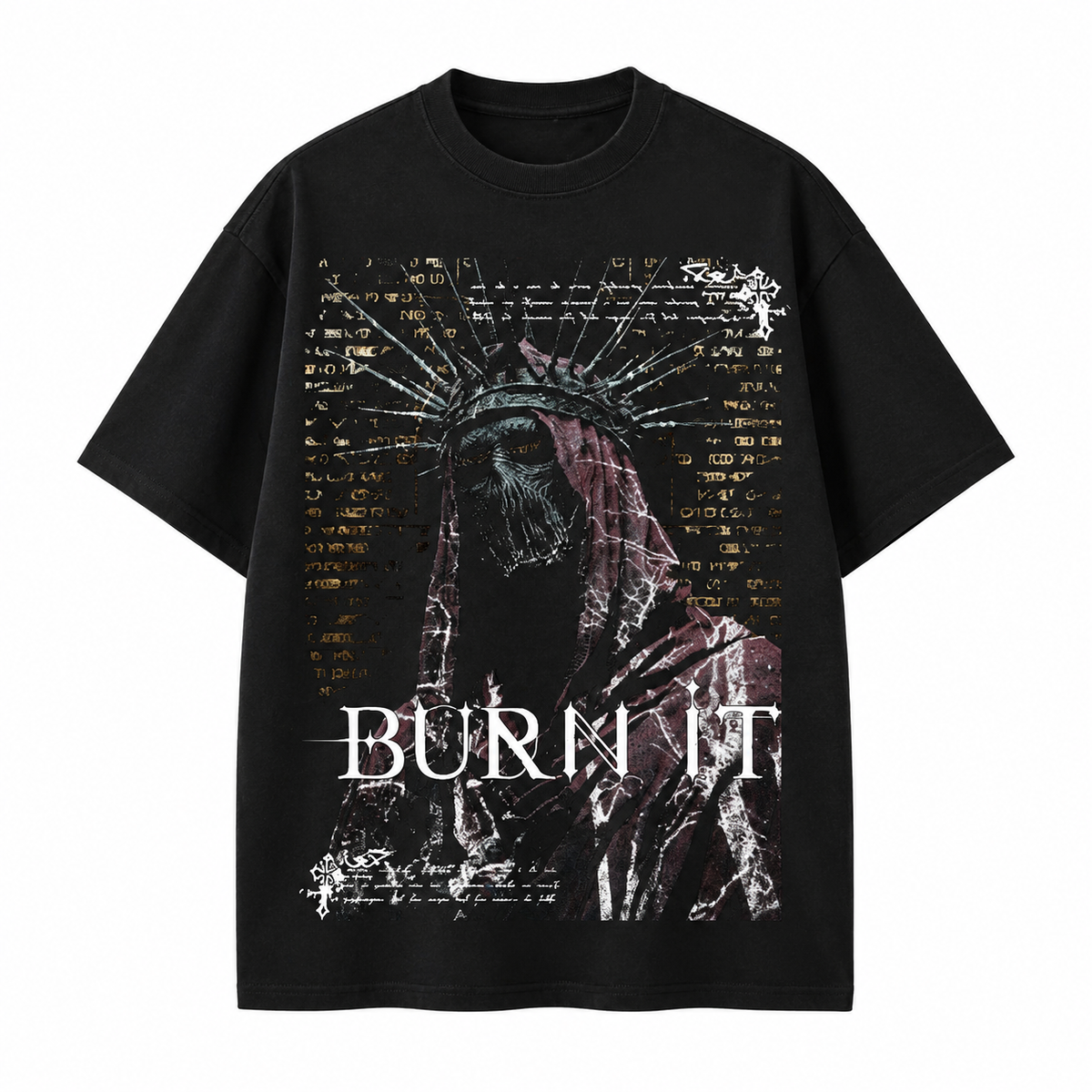 PLAYERA OVERSIZED -SILENT LUXURY ORIGINAL - BURN IT