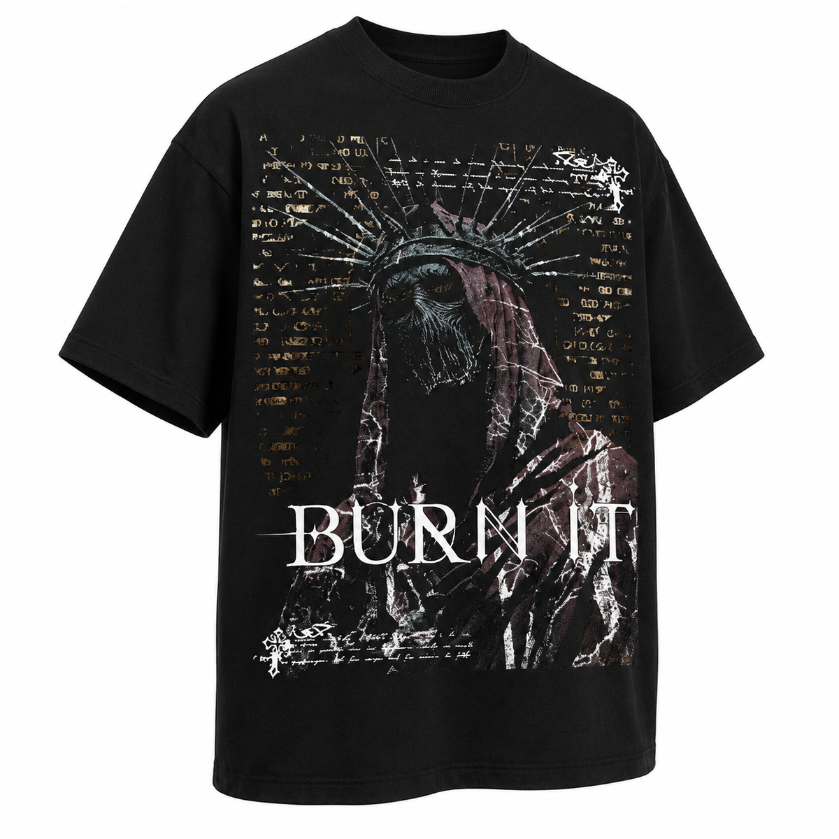 PLAYERA OVERSIZED -SILENT LUXURY ORIGINAL - BURN IT