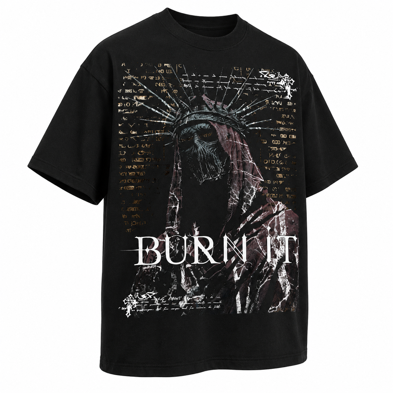 PLAYERA OVERSIZED -SILENT LUXURY ORIGINAL - BURN IT