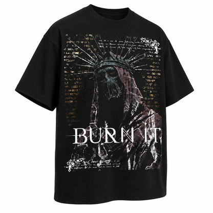 PLAYERA OVERSIZED -SILENT LUXURY ORIGINAL - BURN IT