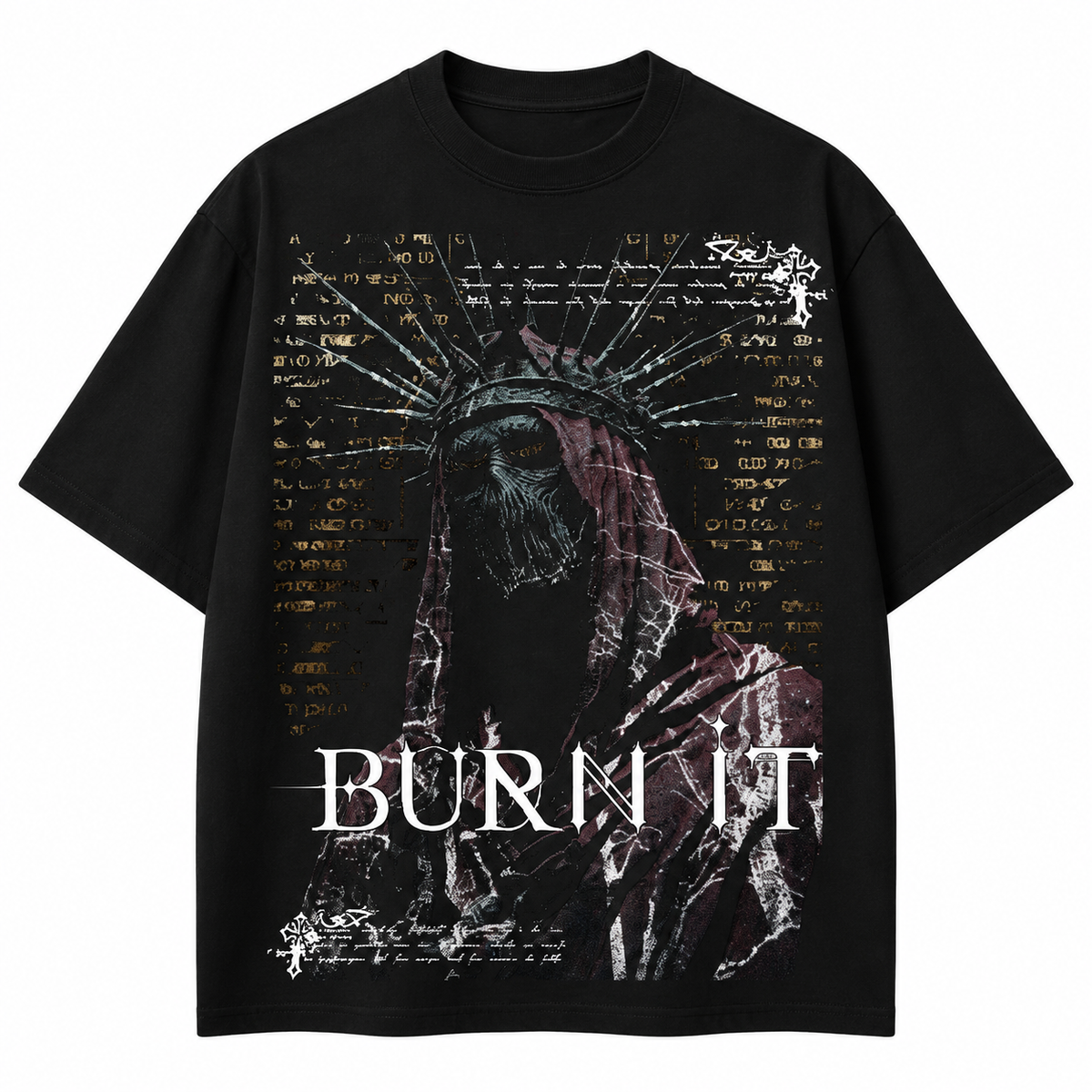 PLAYERA OVERSIZED -SILENT LUXURY ORIGINAL - BURN IT