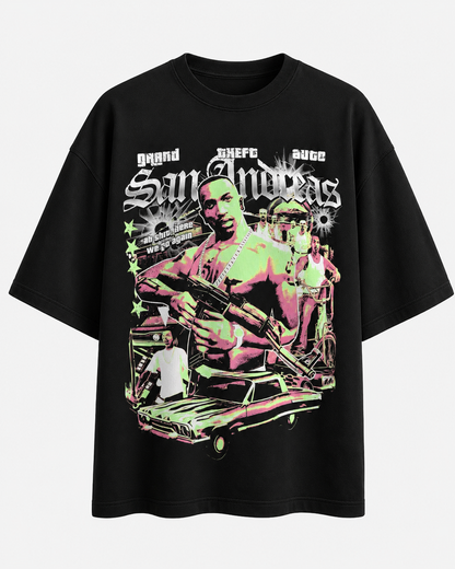 PLAYERA OVERSIZED -SILENT LUXURY ORIGINAL CUSTOM - GTA SAN ANDREAS