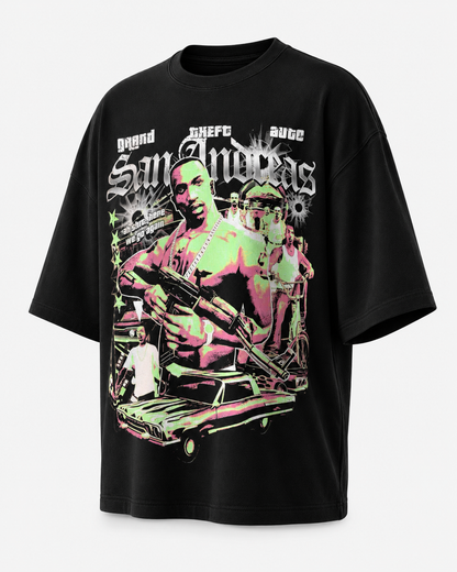PLAYERA OVERSIZED -SILENT LUXURY ORIGINAL CUSTOM - GTA SAN ANDREAS