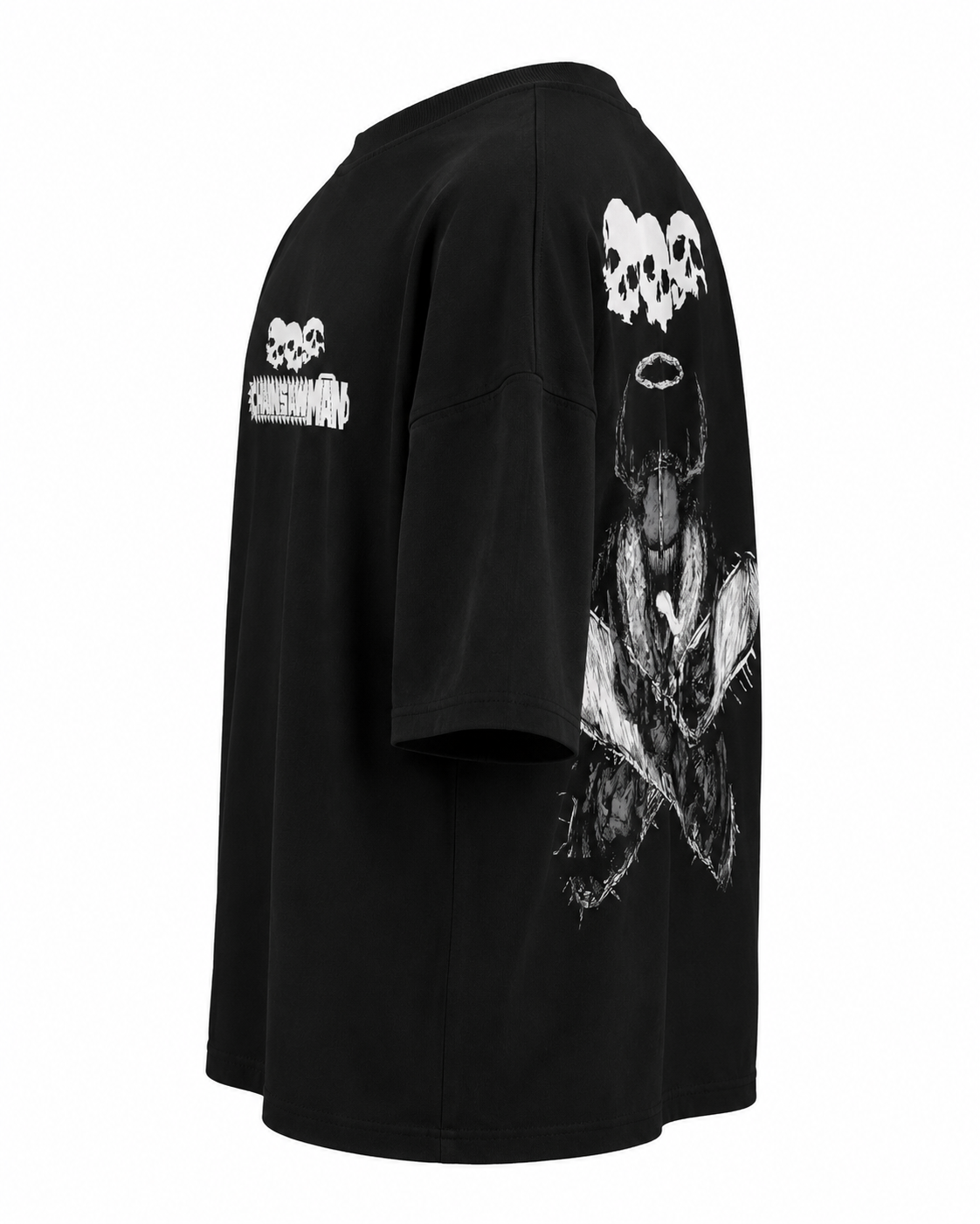 PLAYERA OVERSIZED -SILENT LUXURY ORIGINAL CUSTOM - CHAINSAW MAN