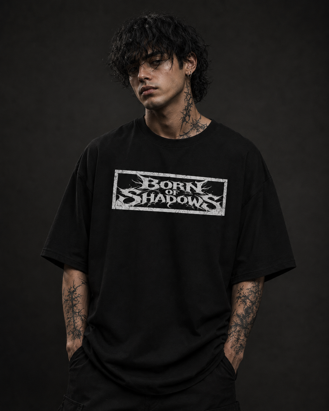 PLAYERA OVERSIZED SHADOW - FULL BACK PRINT SEMITONES - ORIGINAL