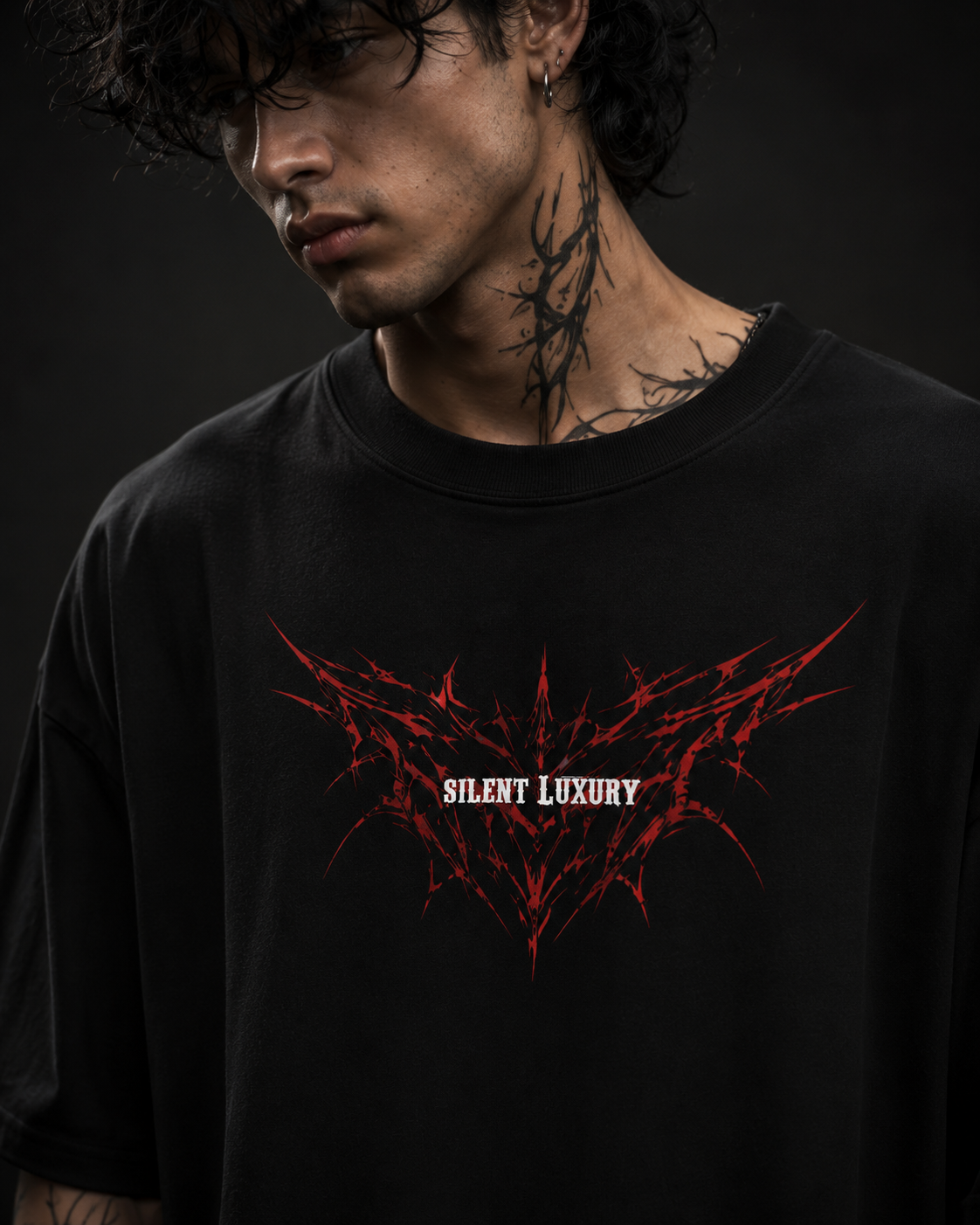 PLAYERA OVERSIZED JINETE DEL APOCA - FULL BACK PRINT SEMITONES - ORIGINAL SILENT