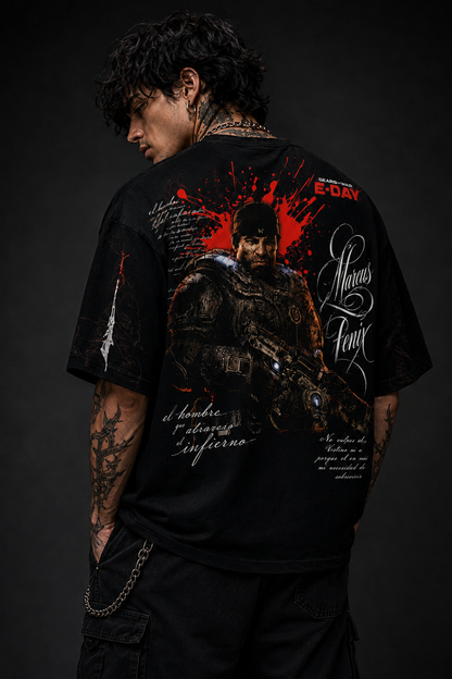 PLAYERA DE GEARS OF WAR  E.DAY - NUEVO DROP DISPONIBLE - MARCUS FENIX E-DAY