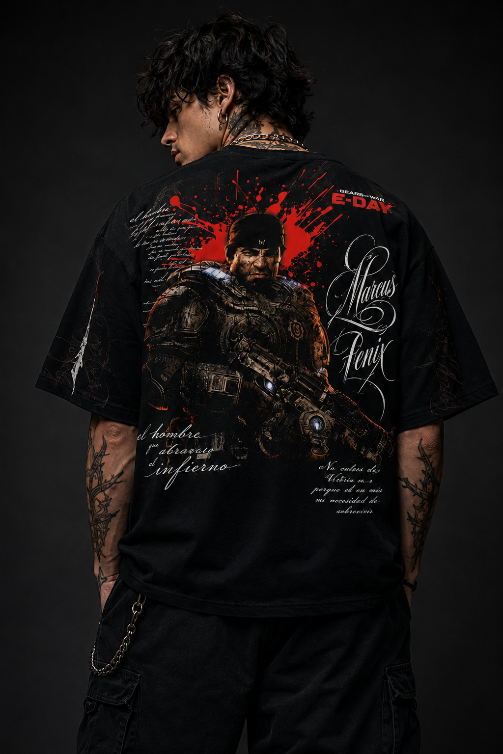 PLAYERA DE GEARS OF WAR  E.DAY - NUEVO DROP DISPONIBLE - MARCUS FENIX E-DAY