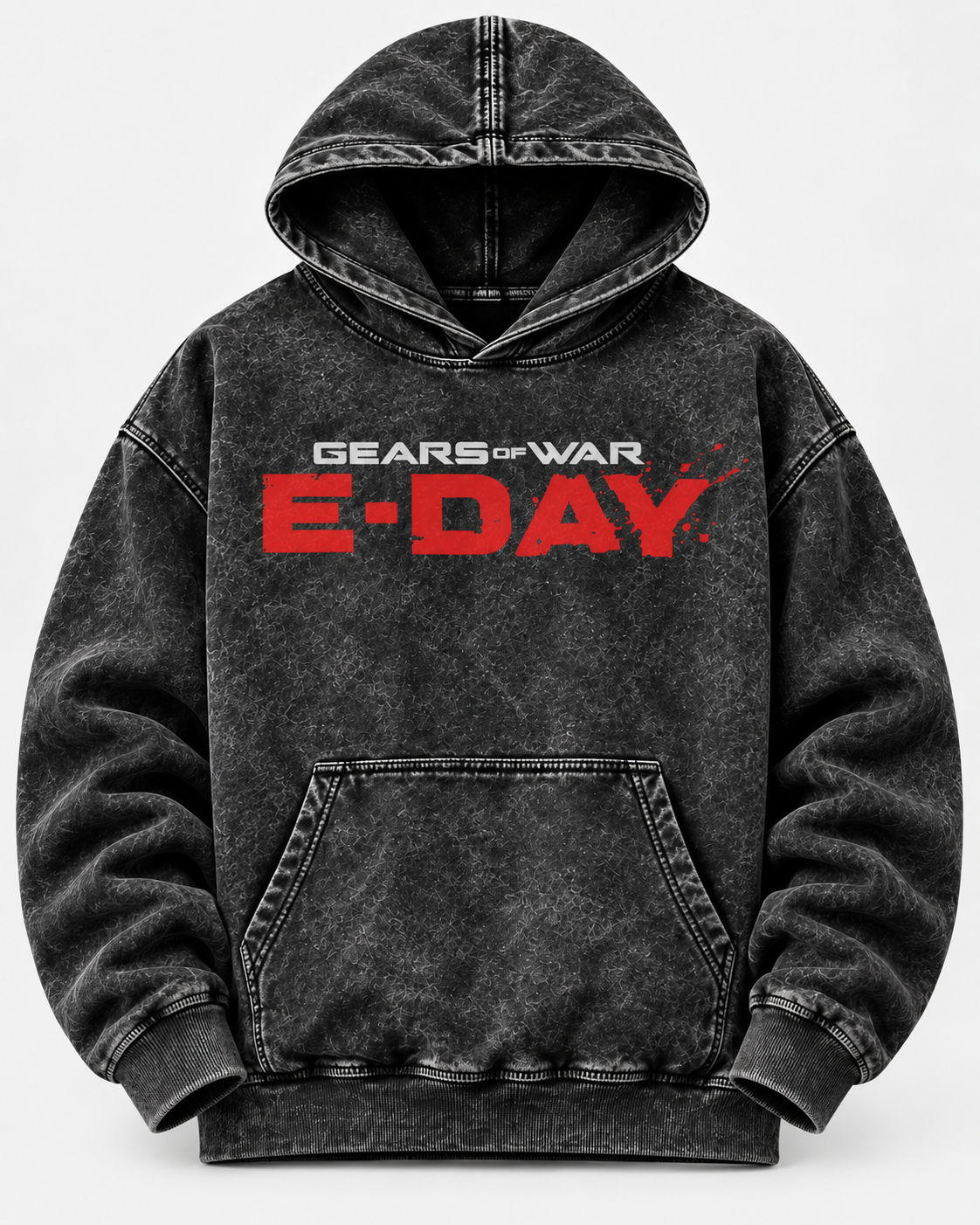 Sudadera LOCUST Gears of War | Acid Wash Oversized | Diseño Original