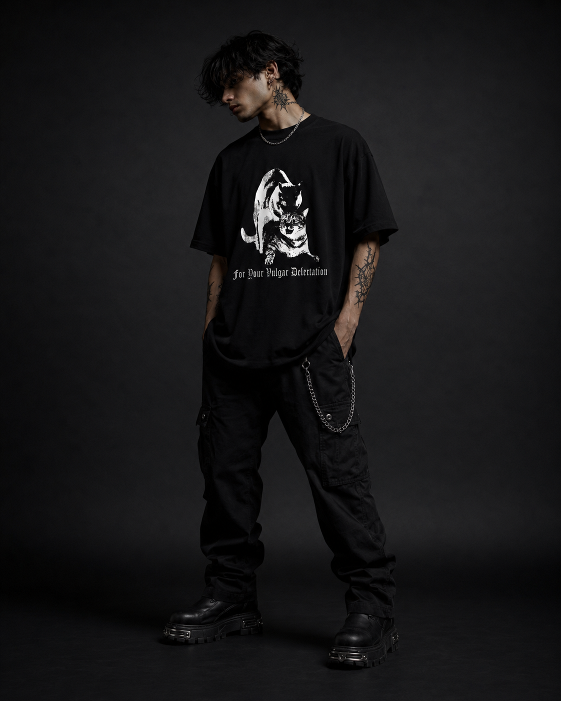 PLAYERA OVERSIZED - ALTERNATIVE WEAR - DESSSIRES - GATITOS