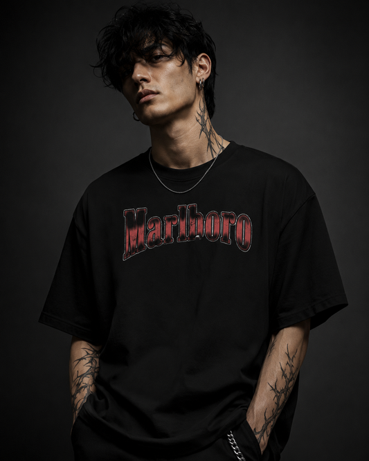 PLAYERA OVERSIZED - MALBORO - OVERSIZED 100% - FULL PRINT - MALBORO