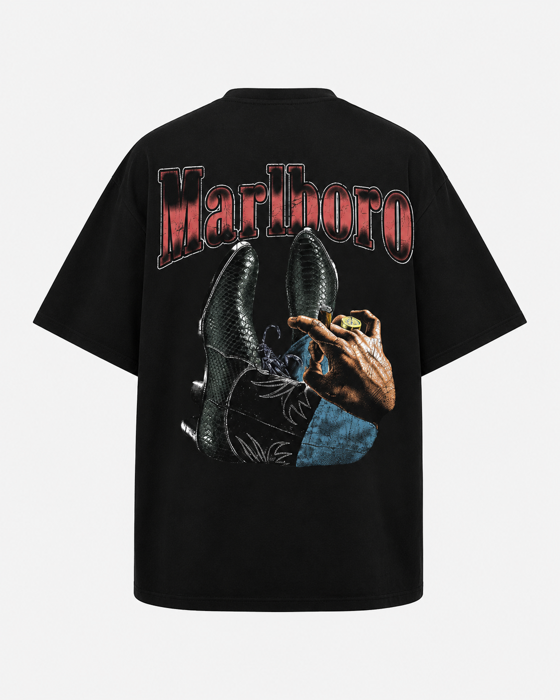 PLAYERA OVERSIZED - MALBORO - OVERSIZED 100% - FULL PRINT - MALBORO