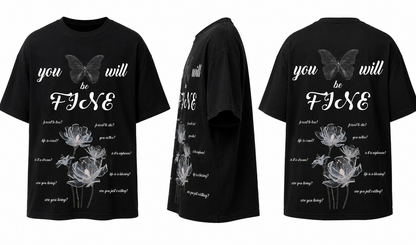 PLAYERA OVERSIZED -SILENT LUXURY ORIGINAL- CUSTOM - YOU WILL BE FINE