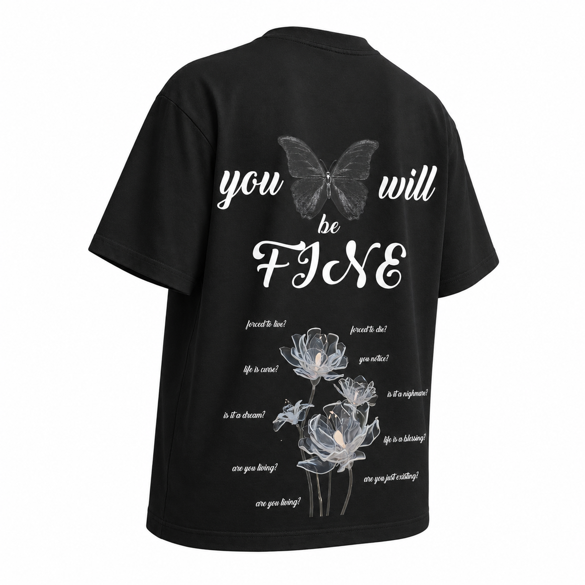 PLAYERA OVERSIZED -SILENT LUXURY ORIGINAL- CUSTOM - YOU WILL BE FINE