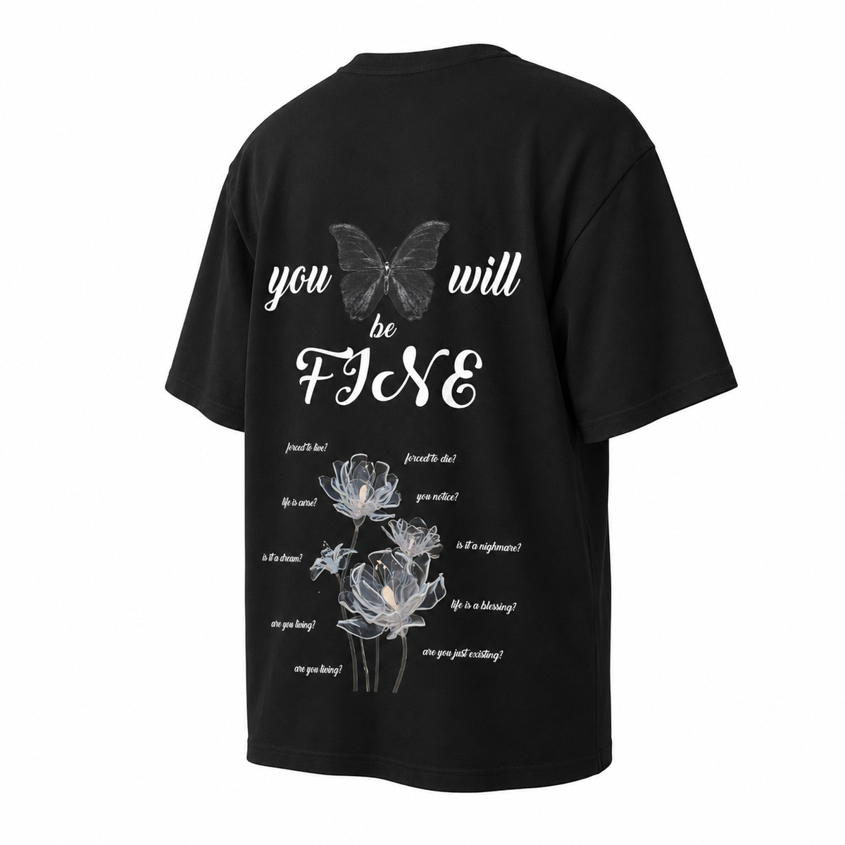 PLAYERA OVERSIZED -SILENT LUXURY ORIGINAL- CUSTOM - YOU WILL BE FINE