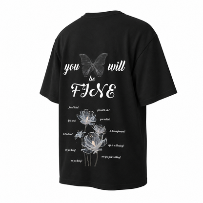 PLAYERA OVERSIZED -SILENT LUXURY ORIGINAL- CUSTOM - YOU WILL BE FINE