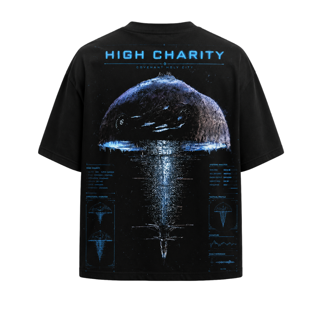 PLAYERA OVERSIZED - HALO - COVENANT - GRAND CHARITY