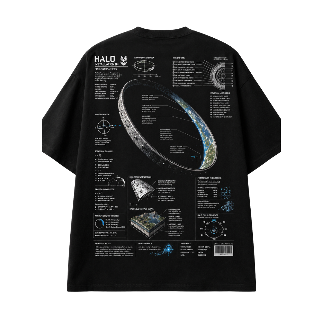 PLAYERA OVERSIZED - HALO - COVENANT - RING V2