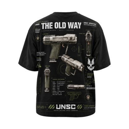 PLAYERA OVERSIZED - HALO - UNSC - THE OLD WAY
