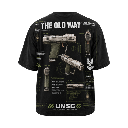 PLAYERA OVERSIZED - HALO - UNSC - THE OLD WAY