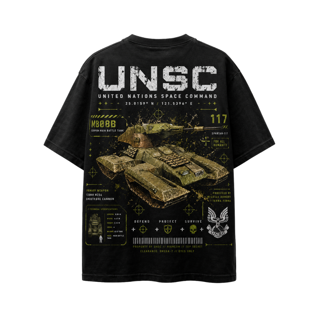 PLAYERA OVERSIZED - HALO - UNSC - SCORPION