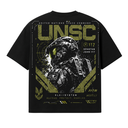 PLAYERA OVERSIZED - HALO - UNSC - JHON 117 V3