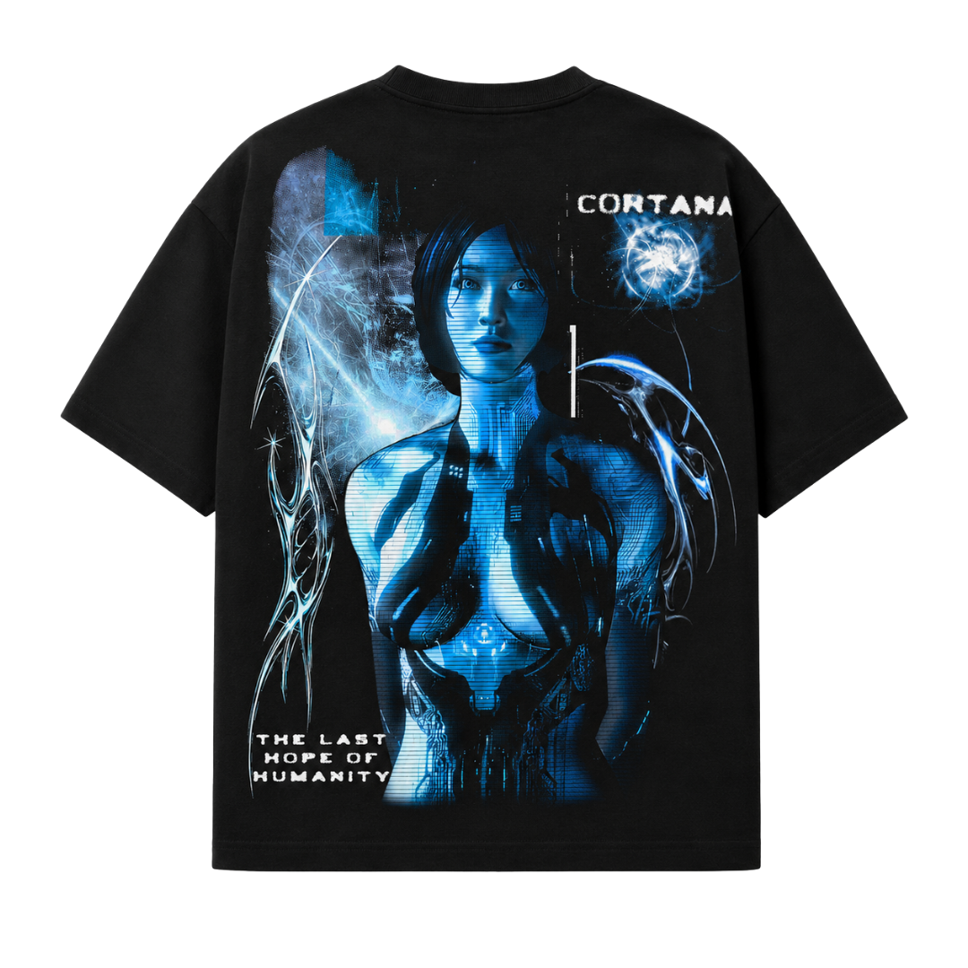 PLAYERA OVERSIZED - HALO - UNSC - CORTANA V1