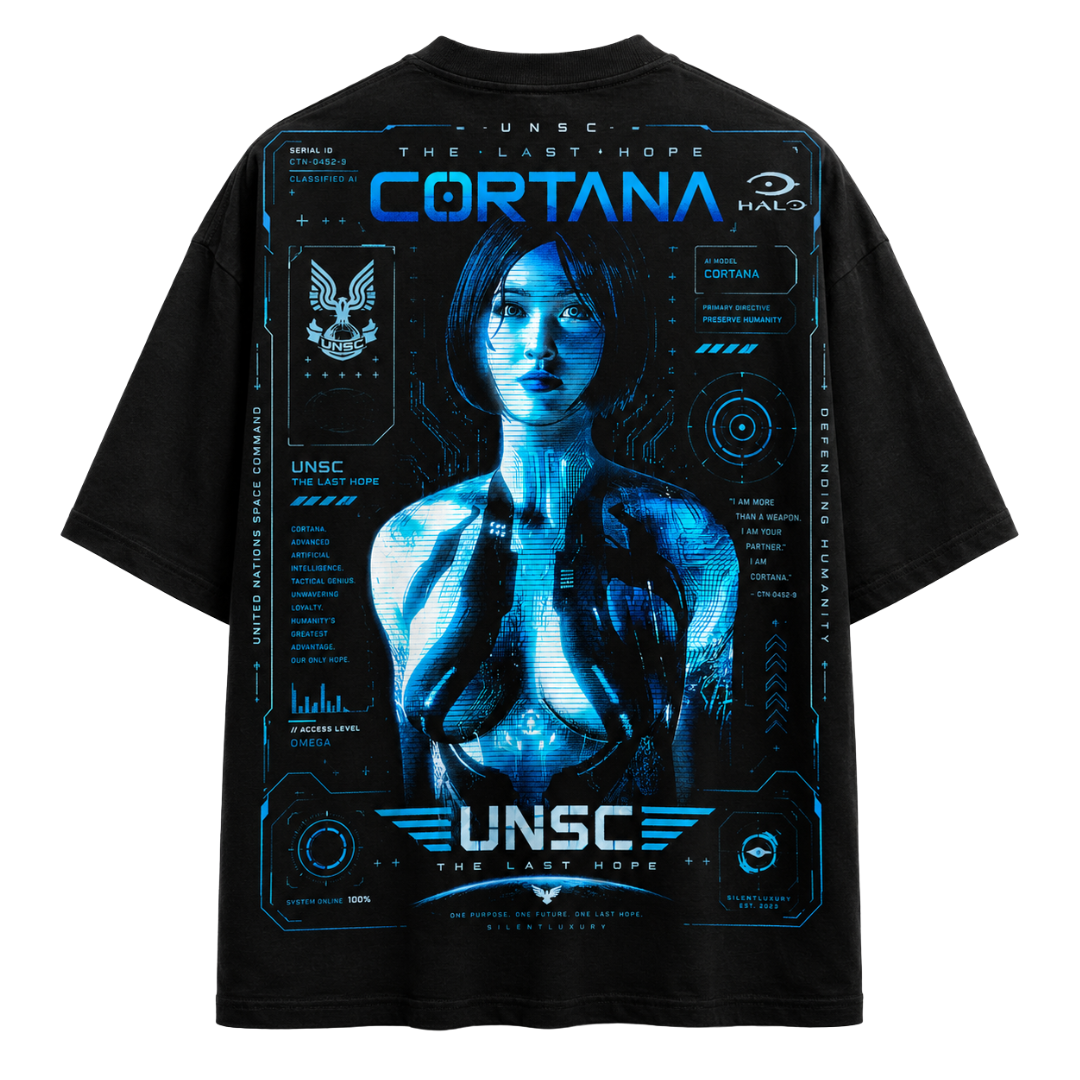 PLAYERA OVERSIZED - HALO - UNSC - CORTANA V2