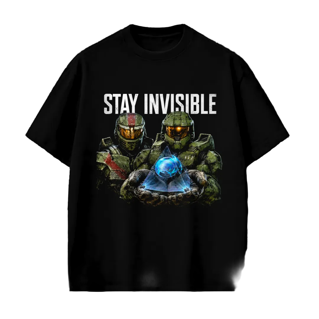 PLAYERA OVERSIZED - HALO - UNSC - STAY INVISIBLE