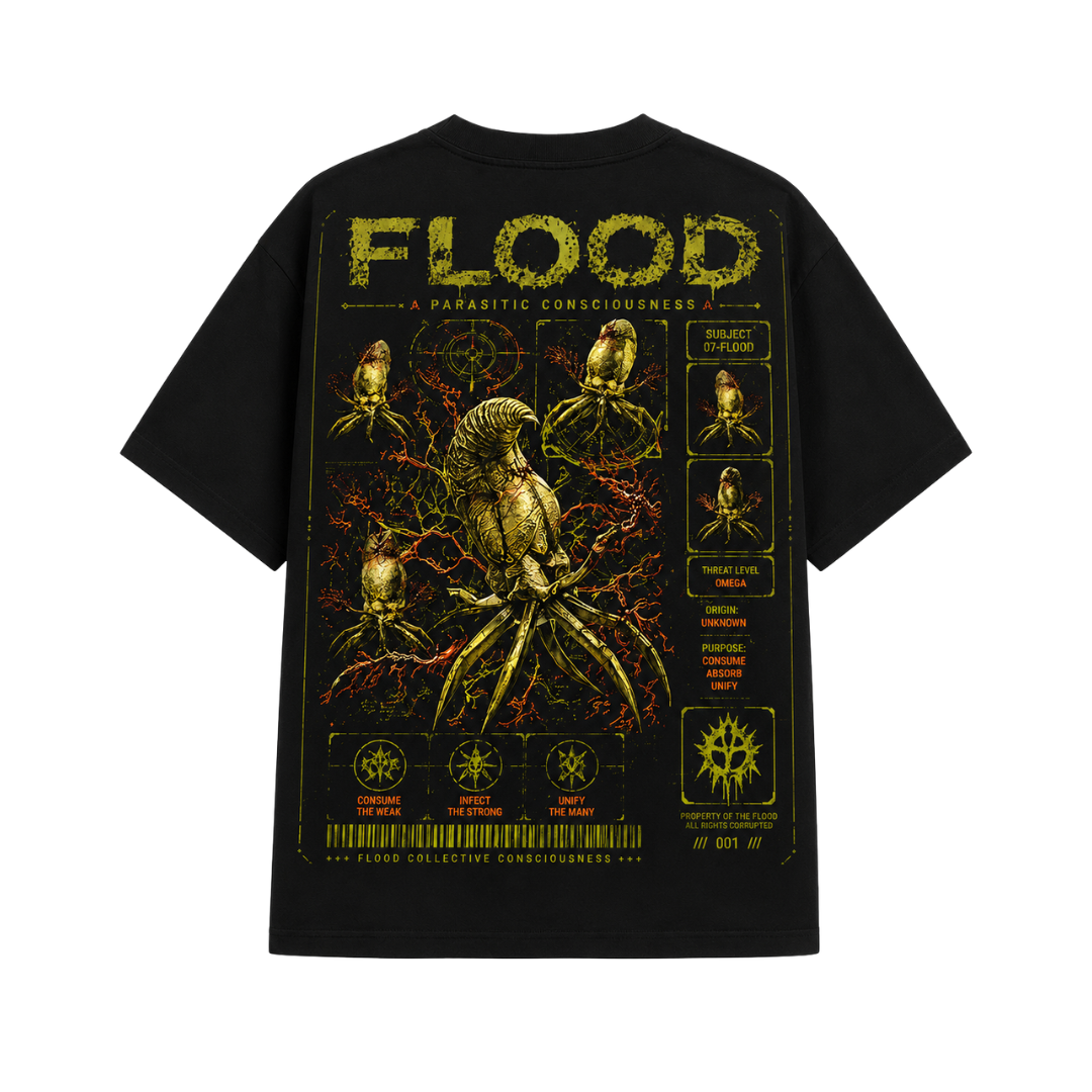 PLAYERA OVERSIZED - HALO - FLOOD - SPORE FLOOD 2