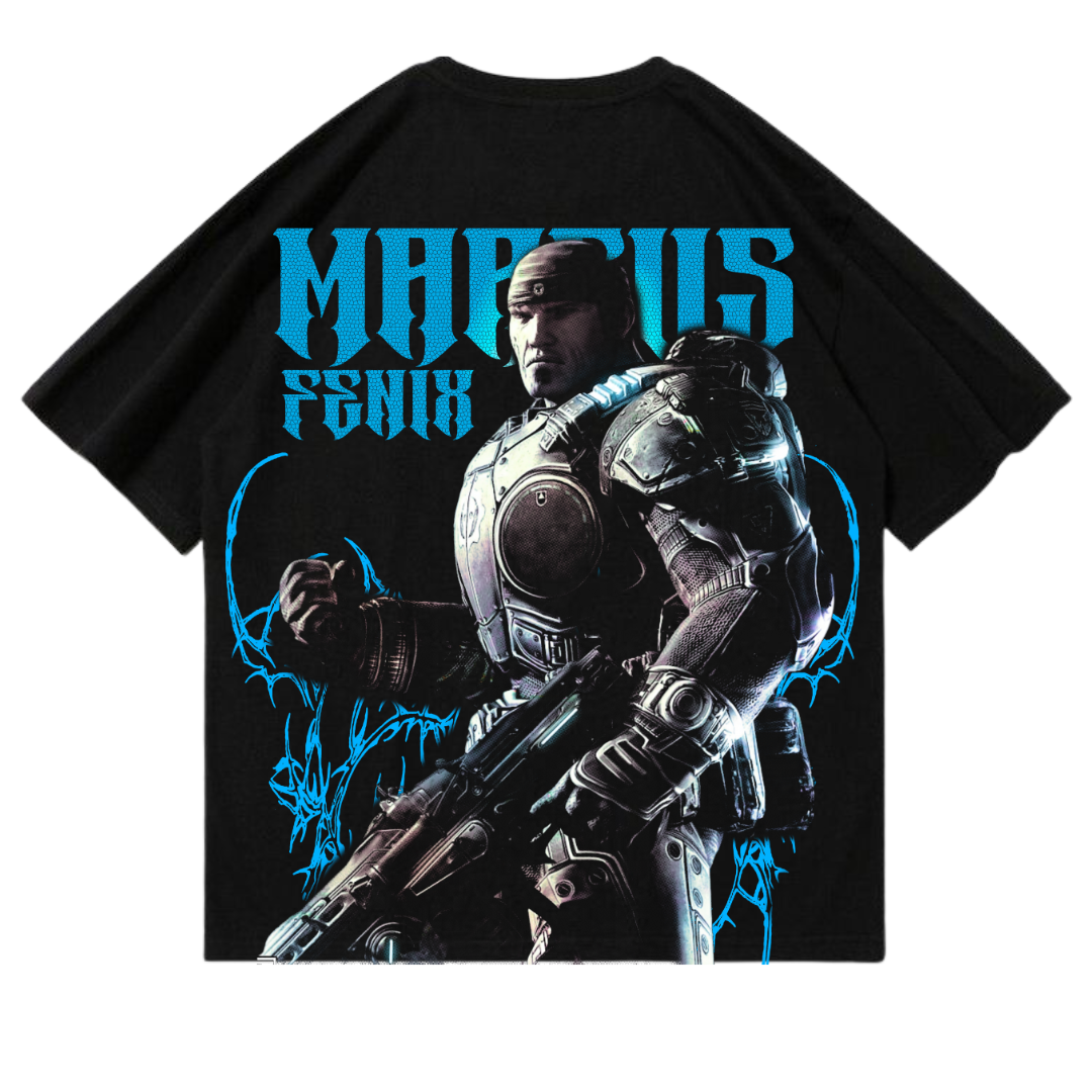 PLAYERA OVERSIZED - GEARS OF WAR - MARCUS FENIX - V1