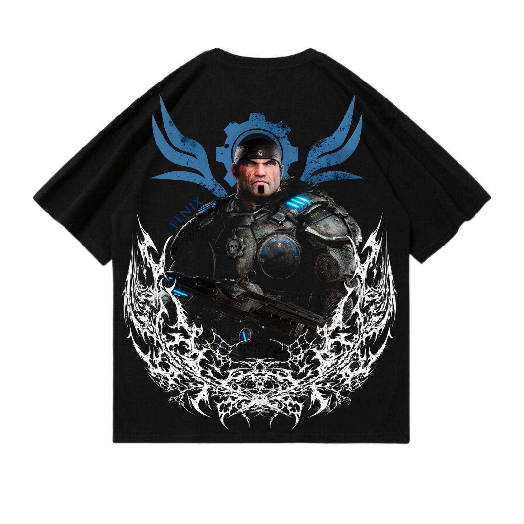 PLAYERA OVERSIZED - GEARS OF WAR - MARCUS FENIX - V2