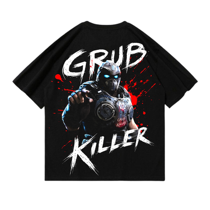 PLAYERA OVERSIZED - GEARS OF WAR - GRUBY KILLER - CLAYTON CARMINE
