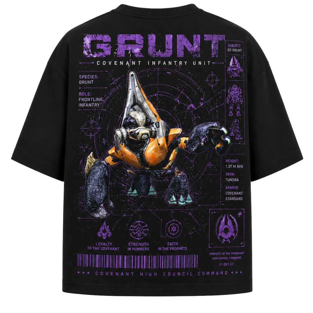 PLAYERA OVERSIZED - HALO - COVENANT - GRUNT