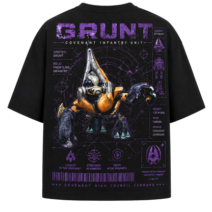 PLAYERA OVERSIZED - HALO - COVENANT - GRUNT