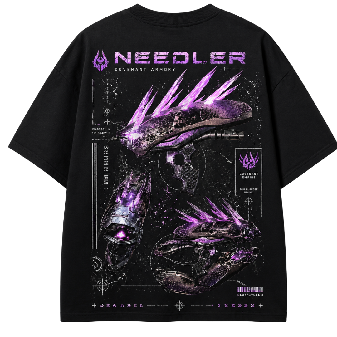PLAYERA OVERSIZED - HALO - COVENANT - NEEDLER
