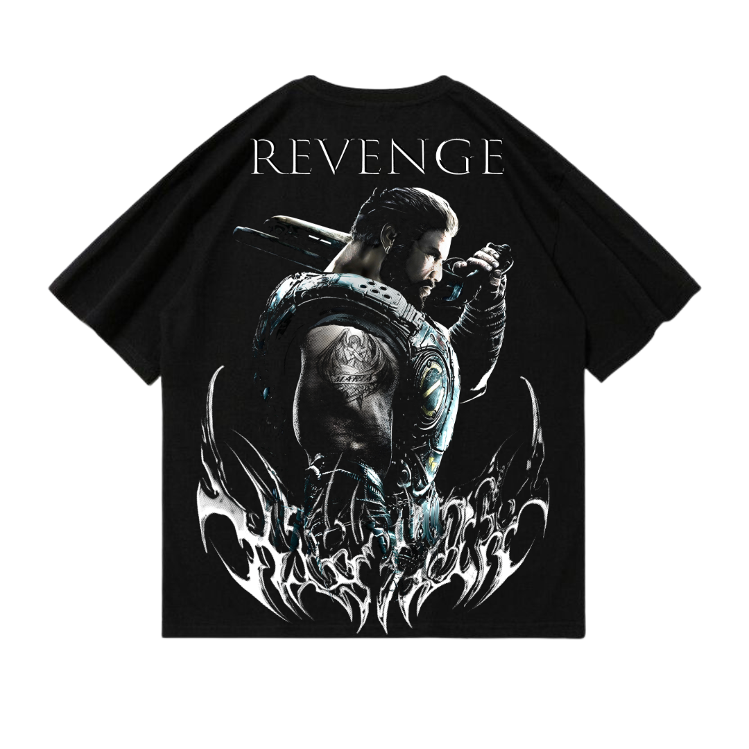 PLAYERA OVERSIZED - GEARS OF WAR - DOMINIC SANTIAGO - REVENGE