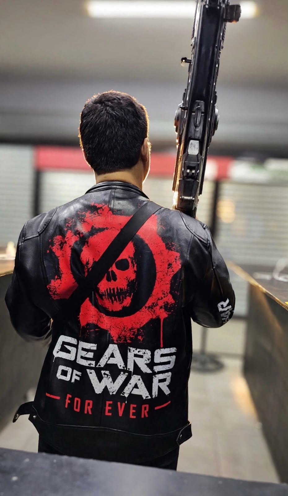 CHAQUETA DE PIEL GEARS OF WAR — CHAQUETA DE VINIPIEL | EDICIÓN ESPECIAL | EXCLUSIVA