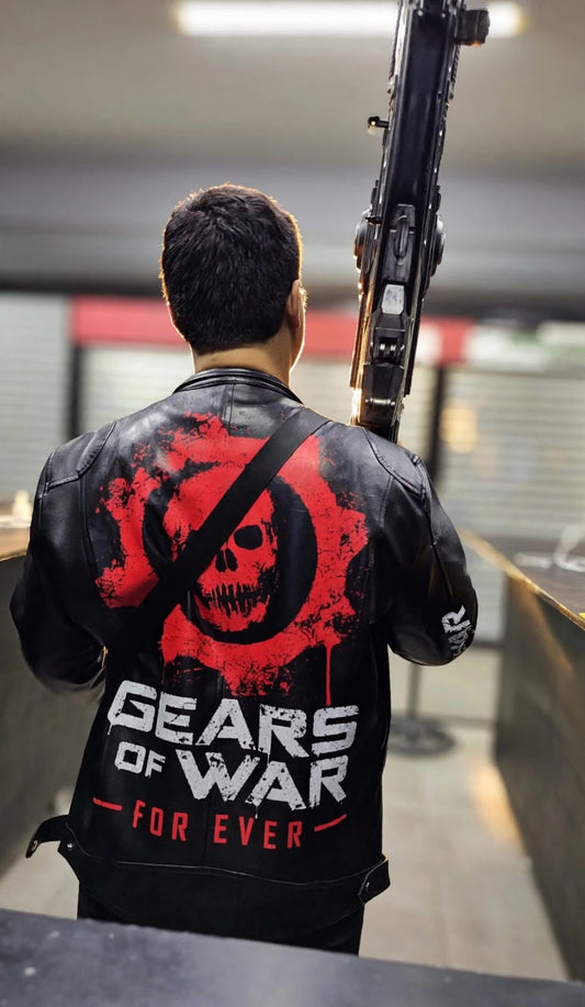 CHAQUETA DE PIEL GEARS OF WAR — CHAQUETA DE VINIPIEL | EDICIÓN ESPECIAL | EXCLUSIVA